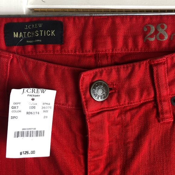NWT J CREW MATCHSTICK JEAN - Picture 3 of 6